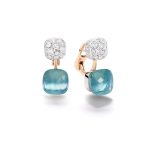 NUDO earrings with diamonds and sky blue topaz by Pomellato (2)