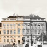 Groß (Links_ c MuseumsQuartier Wien, Foto_ Stefan Ol h _ Rechts_ Gerlach & Wiedling, Hofstallgeb„ude, um 1900, Wien Museum)